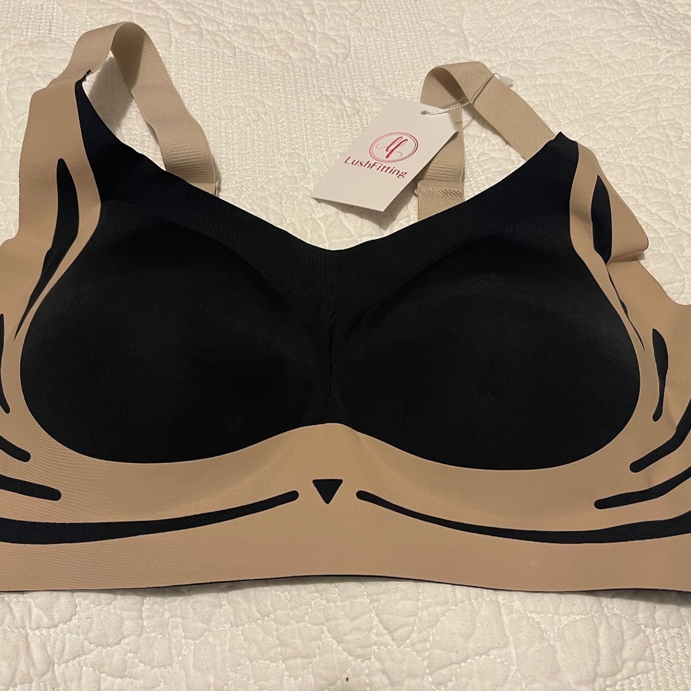 NWT black and brown bra